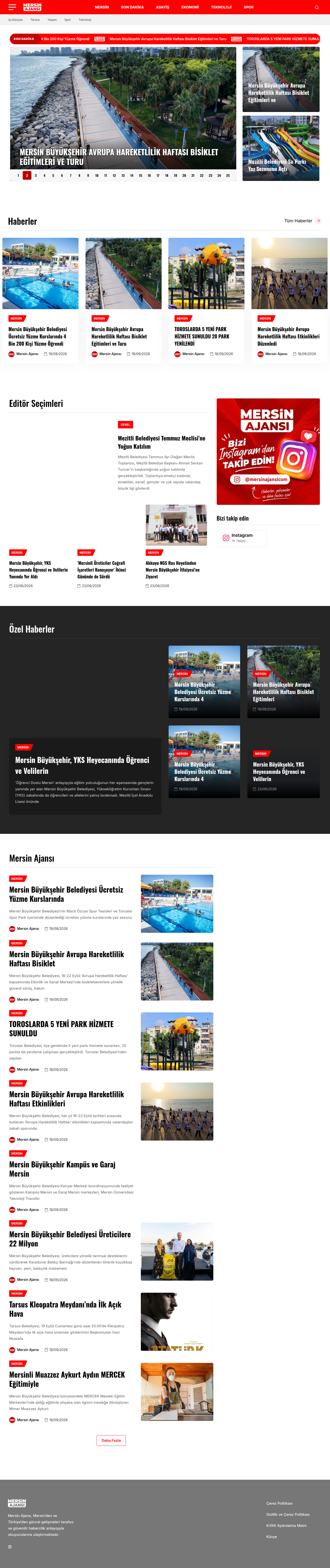 Mersin Ajansı Haber Sitesi